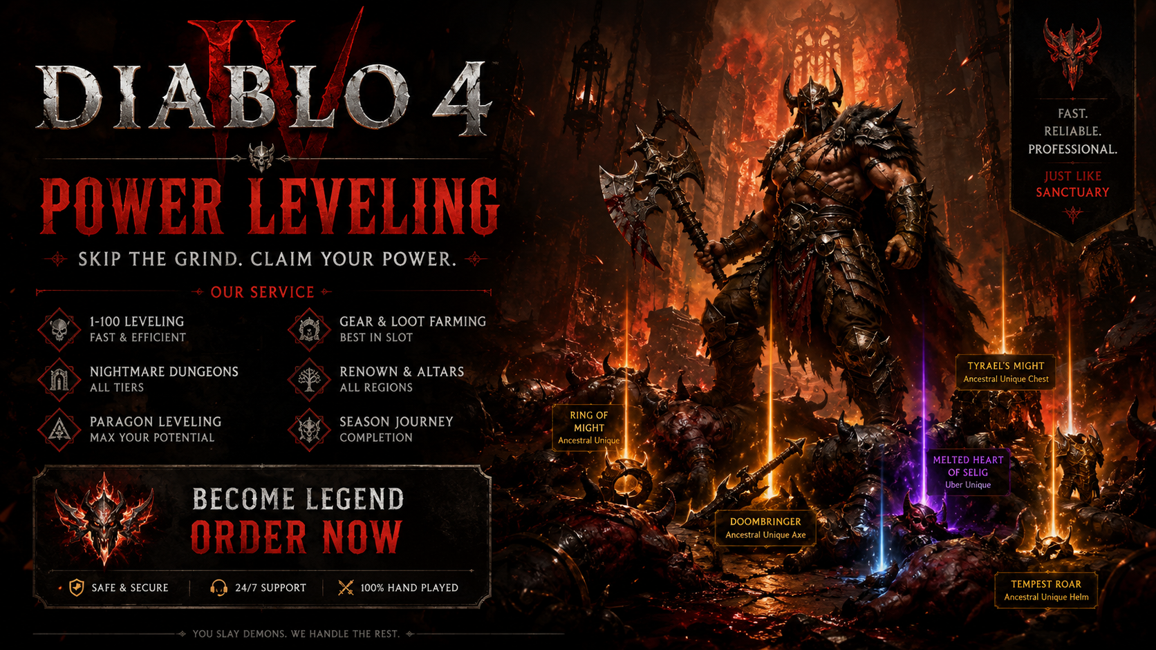 Diablo 4 Nightmare Dungeon Carry